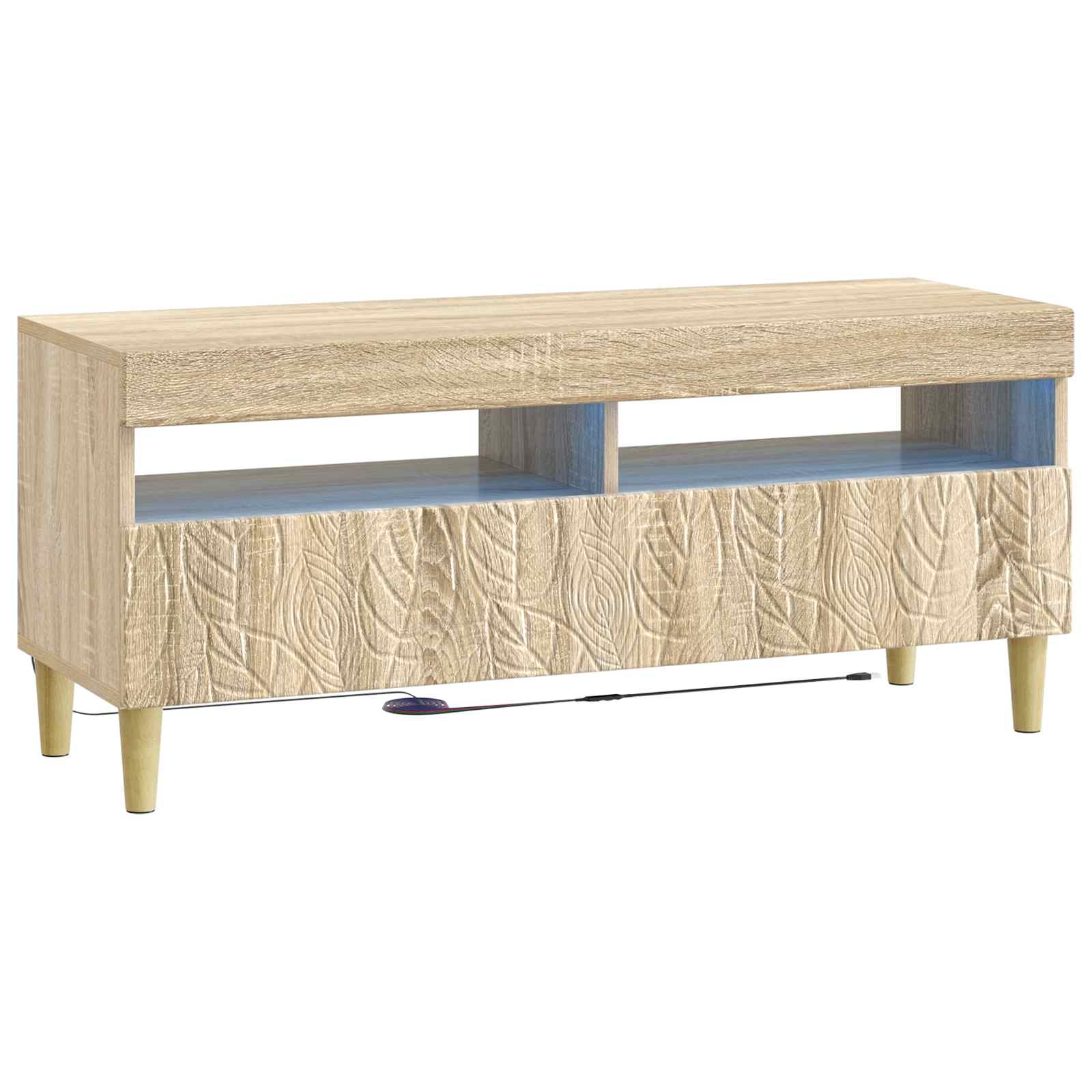 LED-TV-Schrank Sonoma-Eiche Holzwerkstoff