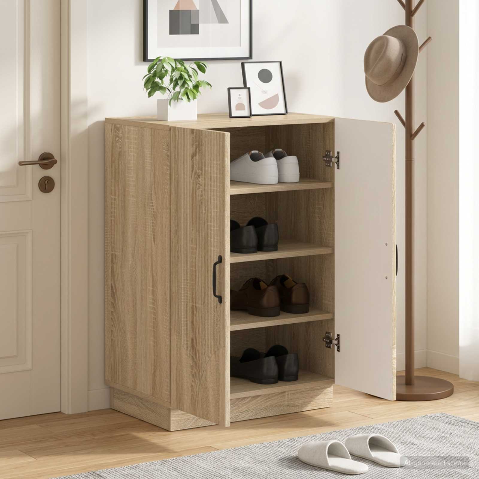 Schuhschrank HOORN 59,5 x 39,5 x 87 cm Holzwerkstoff
