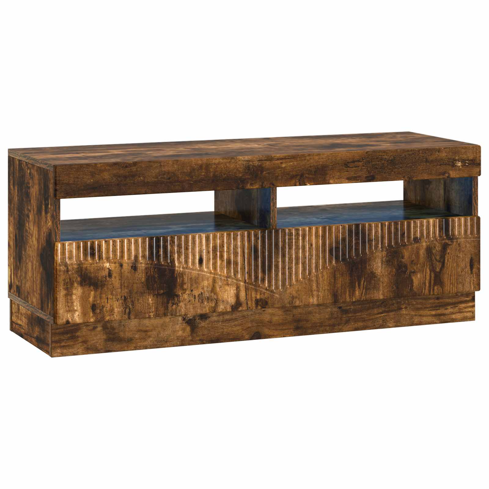 LED-TV-Schrank Raucheiche Holzwerkstoff