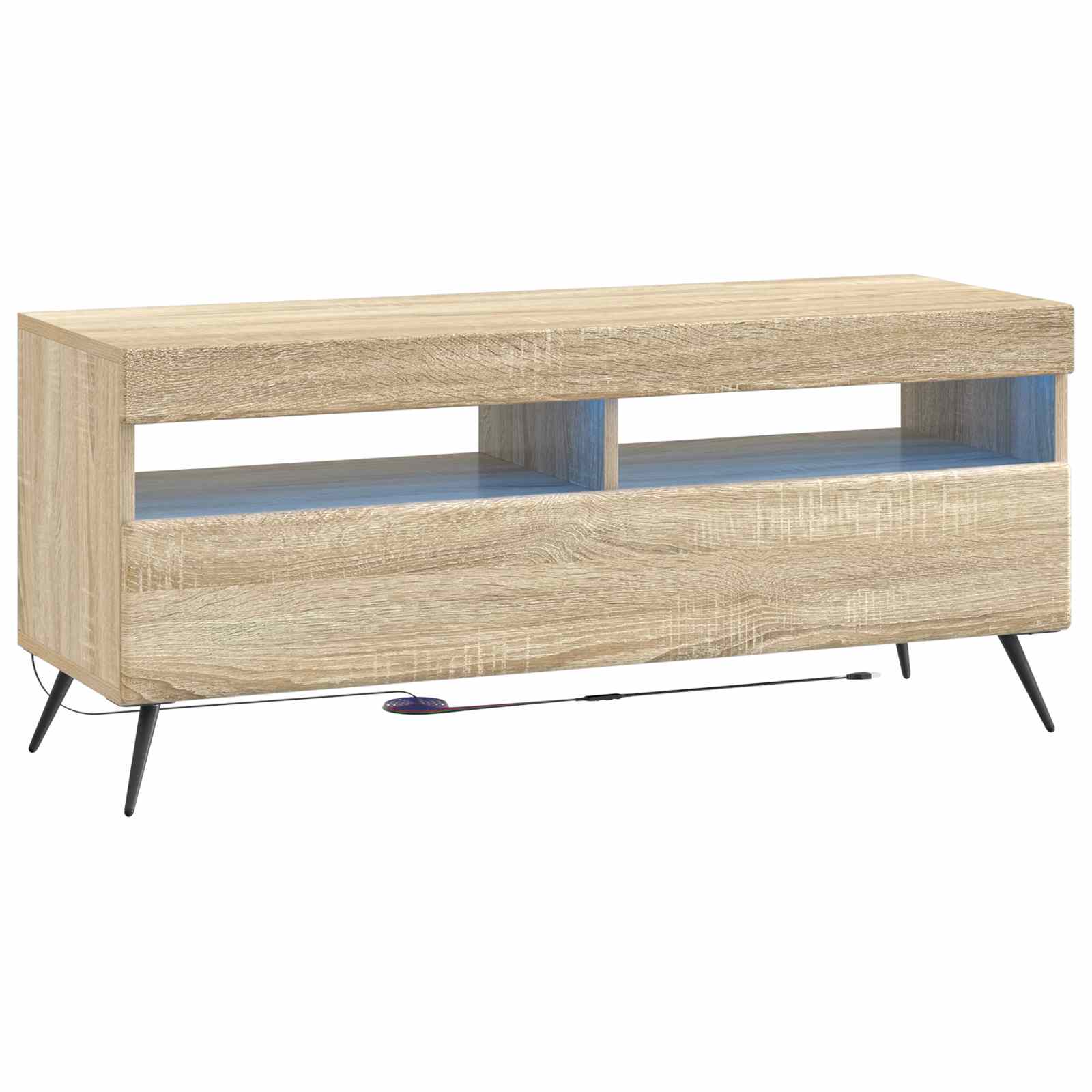 LED-TV-Schrank Sonoma-Eiche Holzwerkstoff