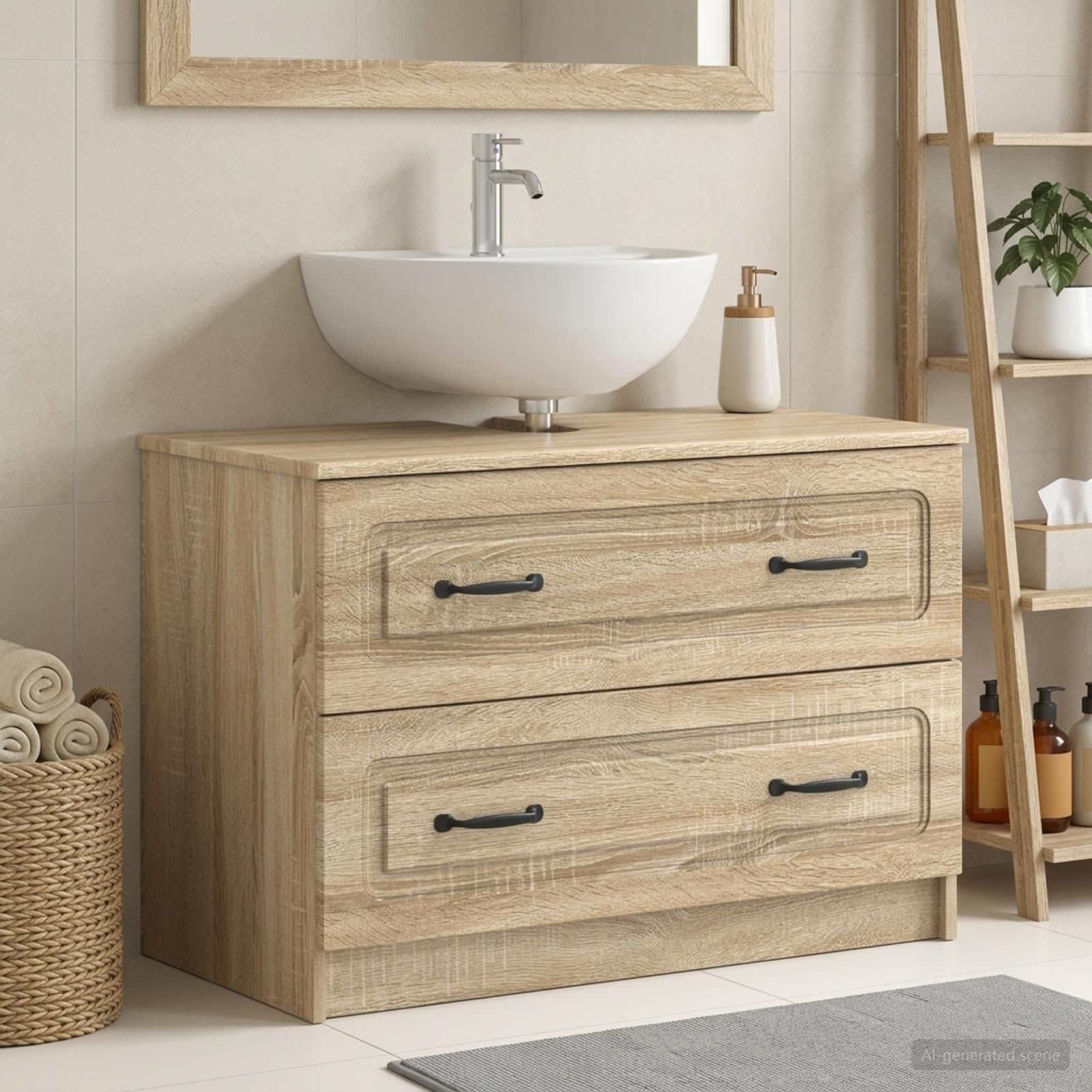 Waschbeckenschrank UTRECHT Sonoma-Eiche 82 x 41 x 56 cm