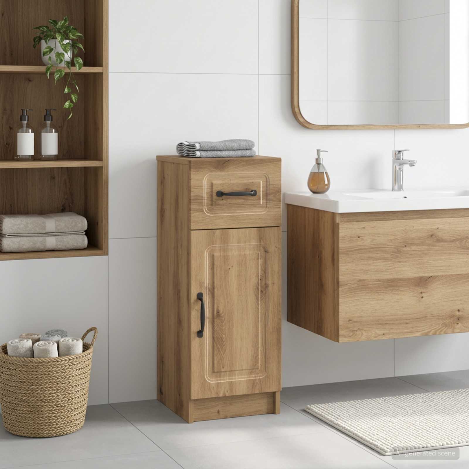 Badezimmer Aufbewahrungsschrank UTRECHT Artisan-Eiche