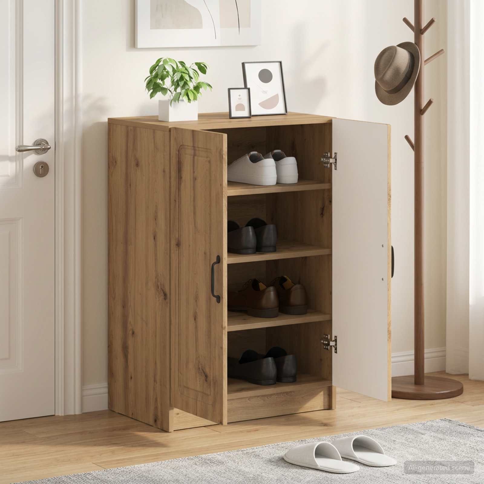 Schuhschrank UTRECHT 59,5 x 39,5 x 87 cm Holzwerkstoff