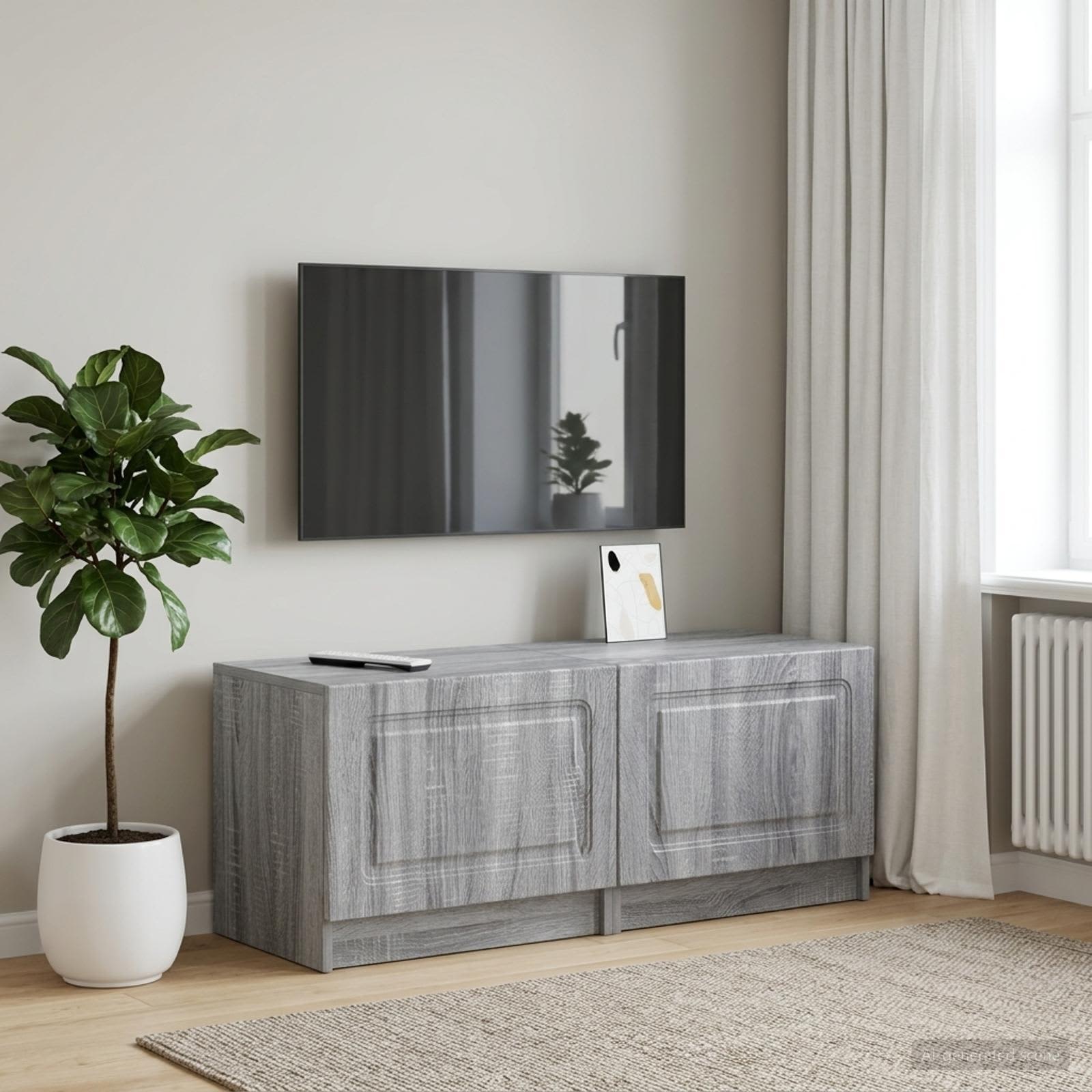 TV-Schrank Sonoma-Grau Holzwerkstoff