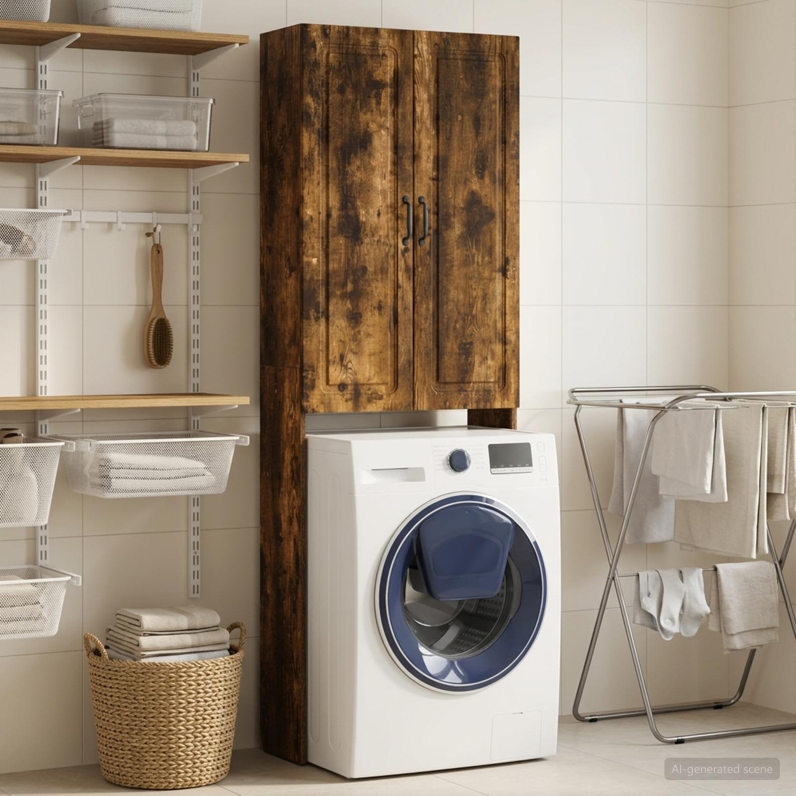 Toilettenschrank UTRECHT Raucheiche 66 x 25,5 x 190 cm