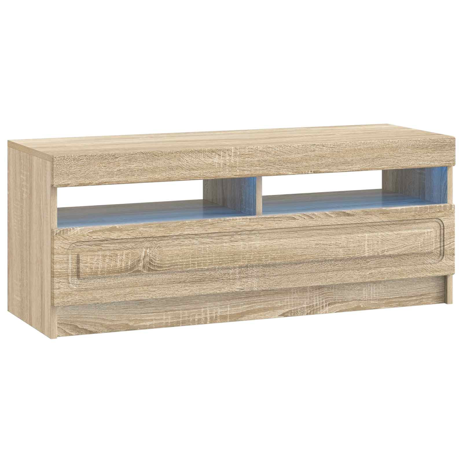 LED-TV-Schrank Sonoma-Eiche Holzwerkstoff