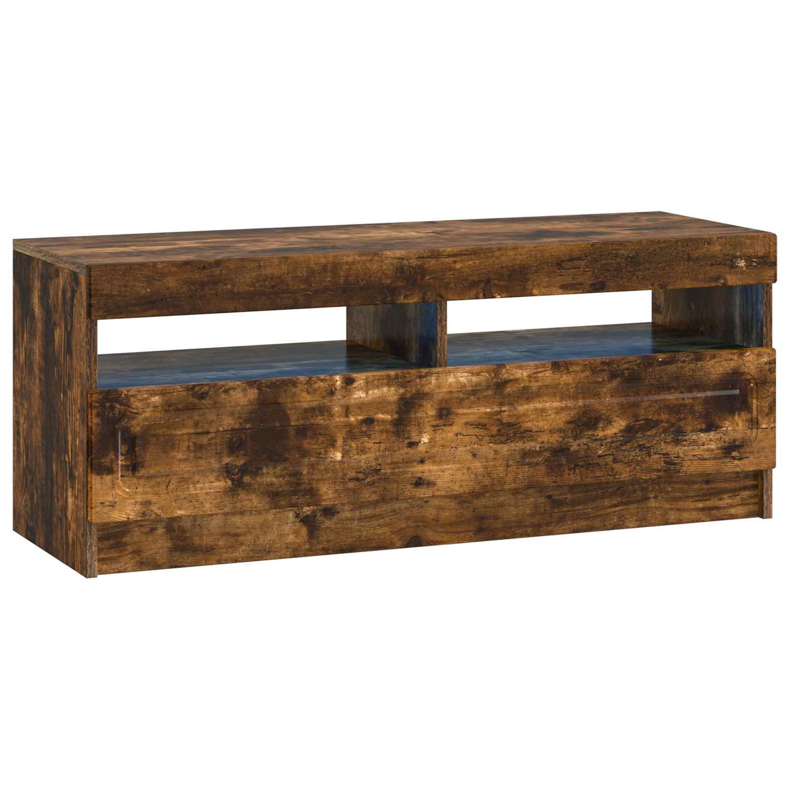 LED-TV-Schrank Raucheiche Holzwerkstoff