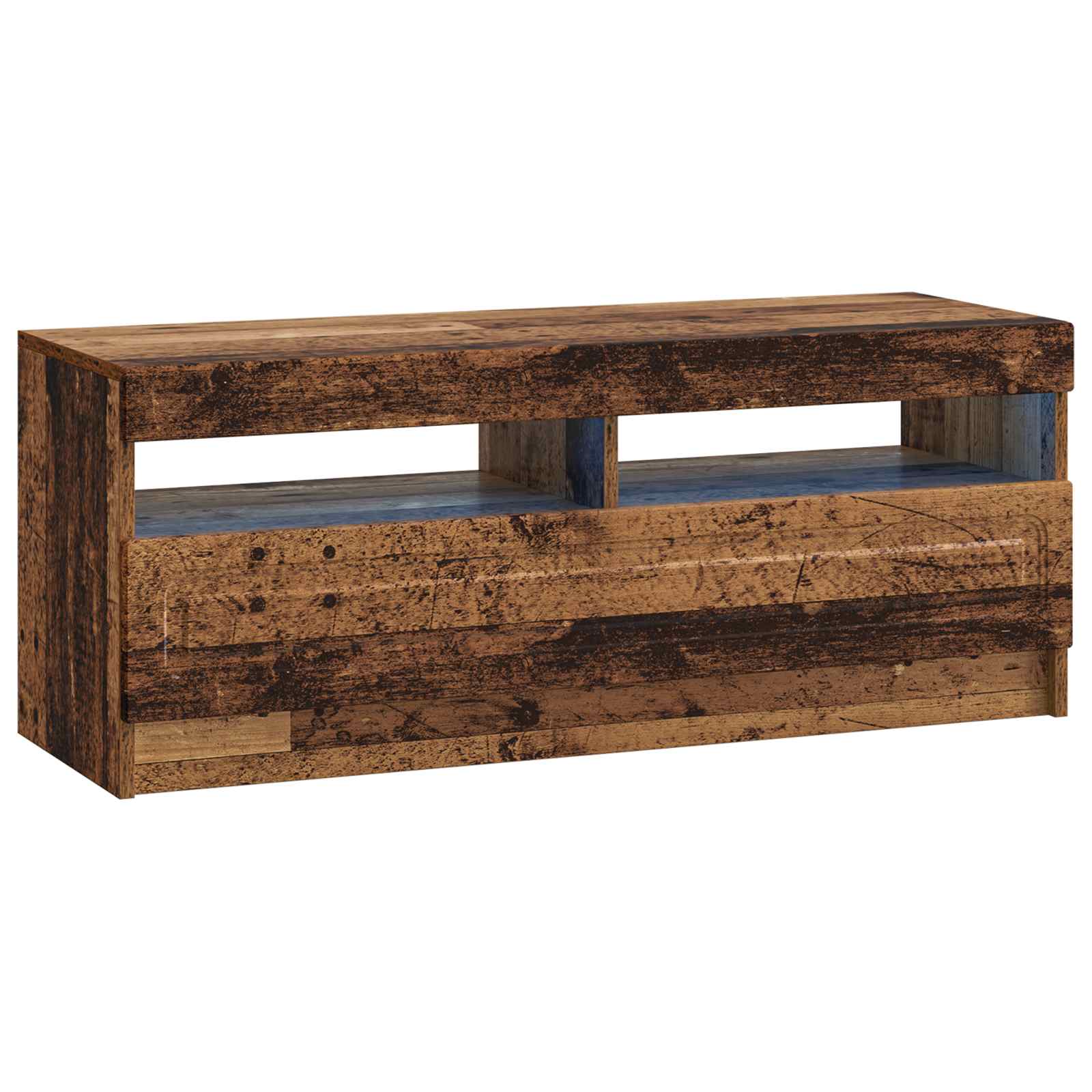LED-TV-Schrank Altholz Holzwerkstoff