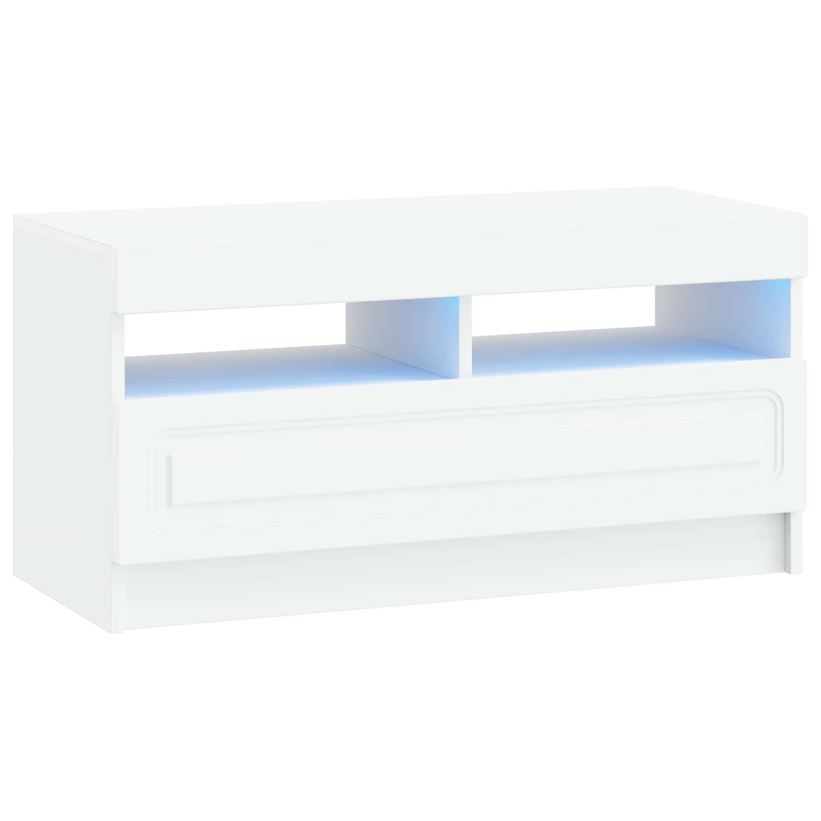 LED-TV-Schrank Weiß Holzwerkstoff