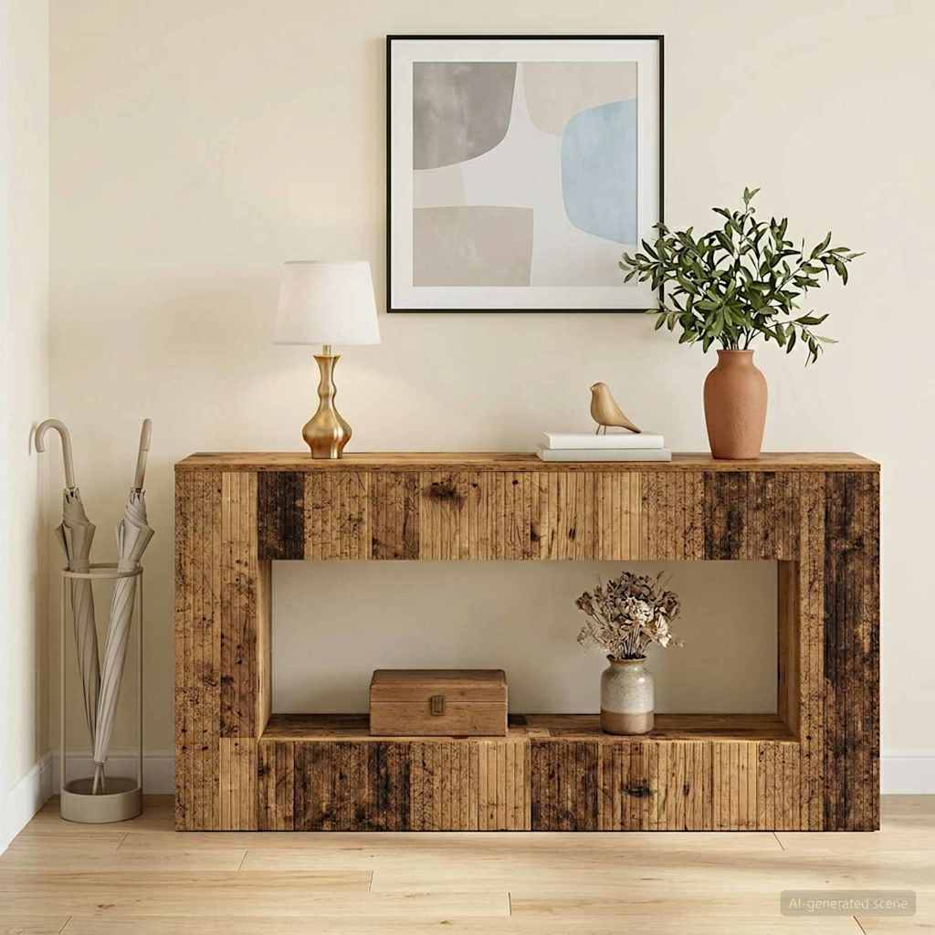 Konsolentisch Altholz 155 x 29 x 74 cm Holzwerkstoff