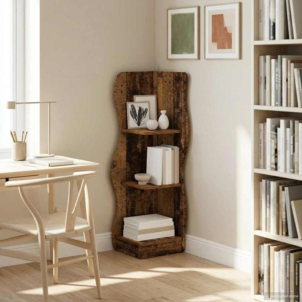 Eckregal Altholz 34 x 33 x 102 cm Holzwerkstoff