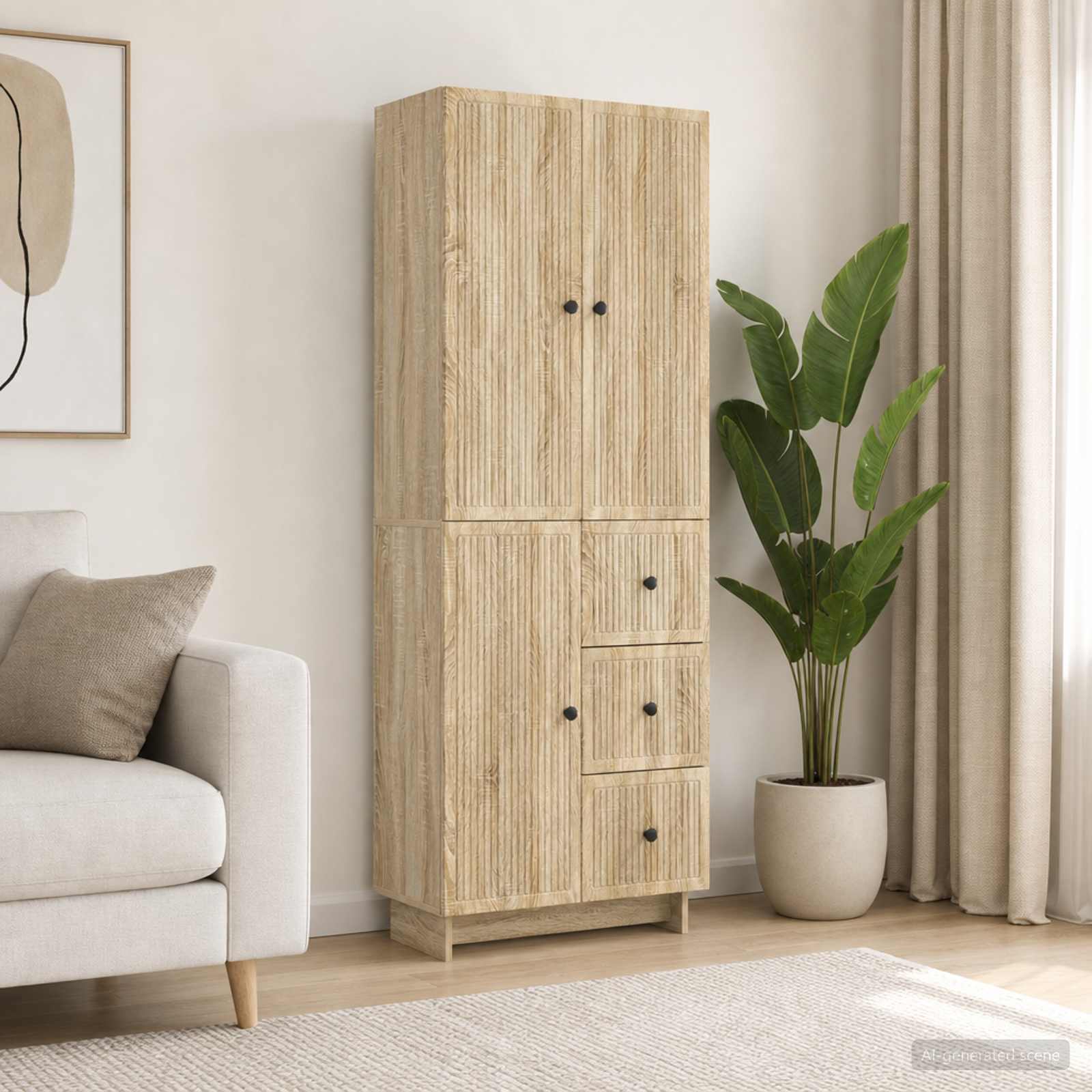 Schrankset 2 stk. Holzwerkstoff