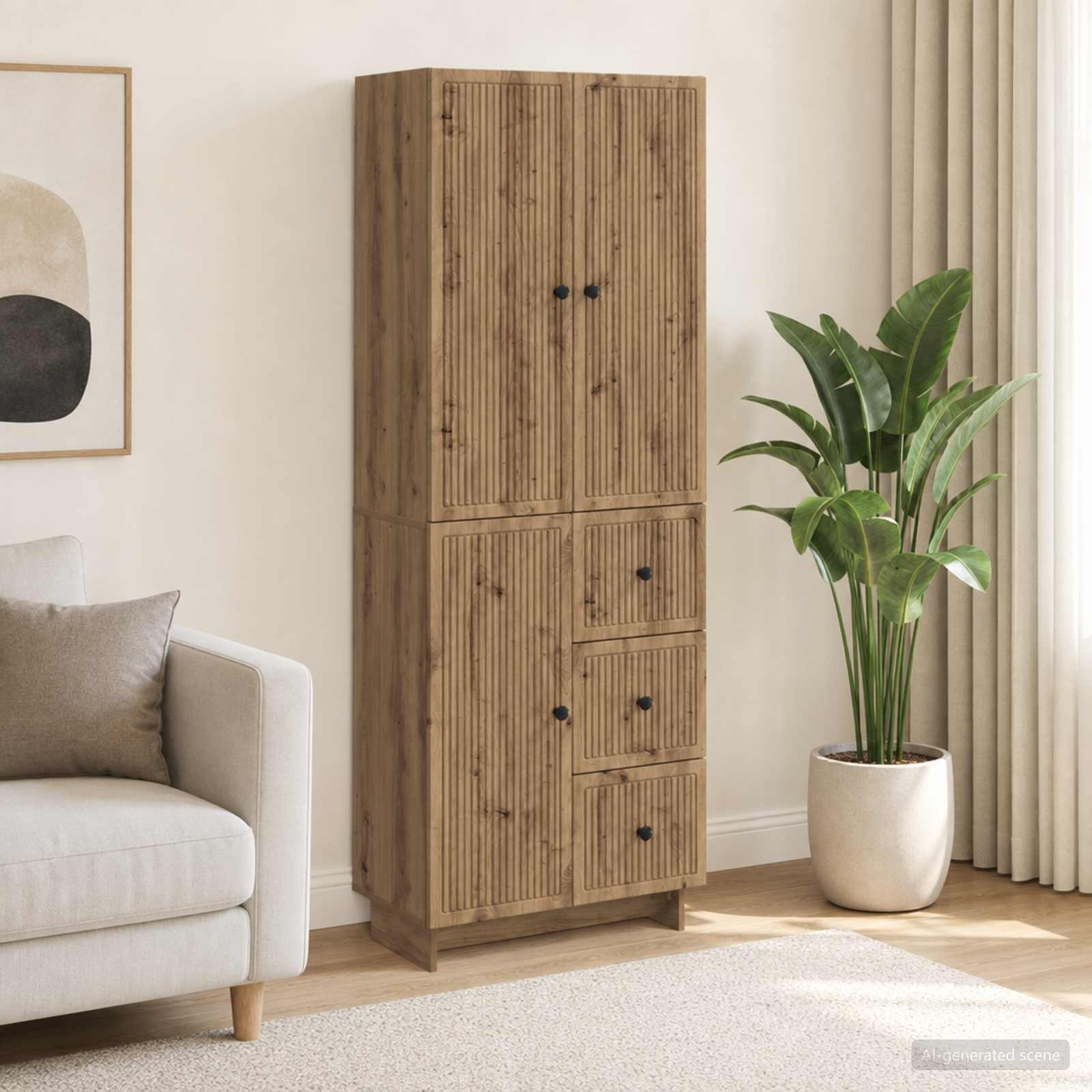 Schrankset 2 stk. Holzwerkstoff