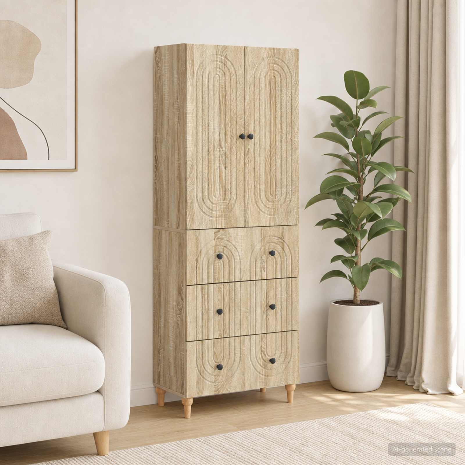Schrankset 2 stk. Holzwerkstoff