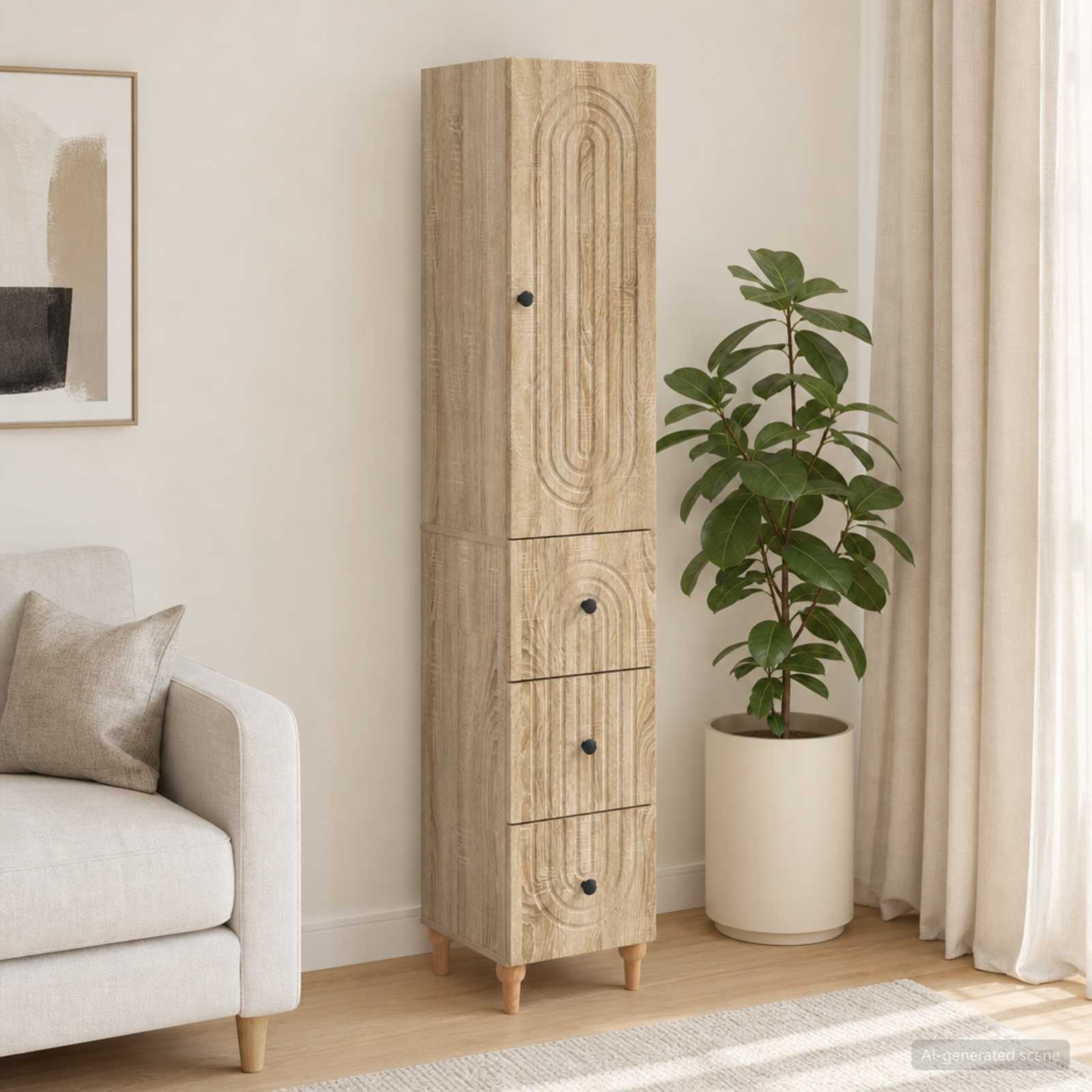 Schrankset 2 stk. Holzwerkstoff