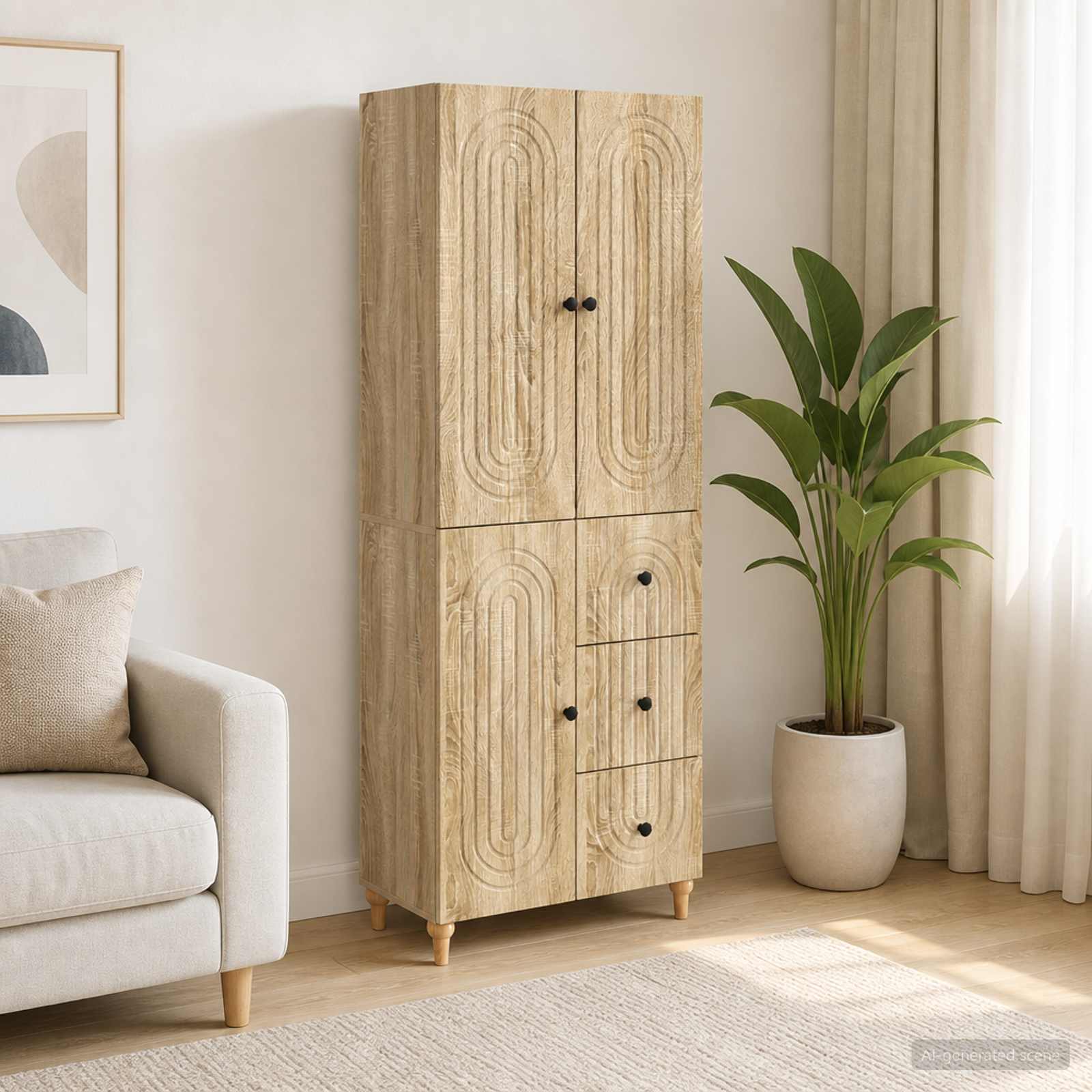 Schrankset 2 stk. Holzwerkstoff