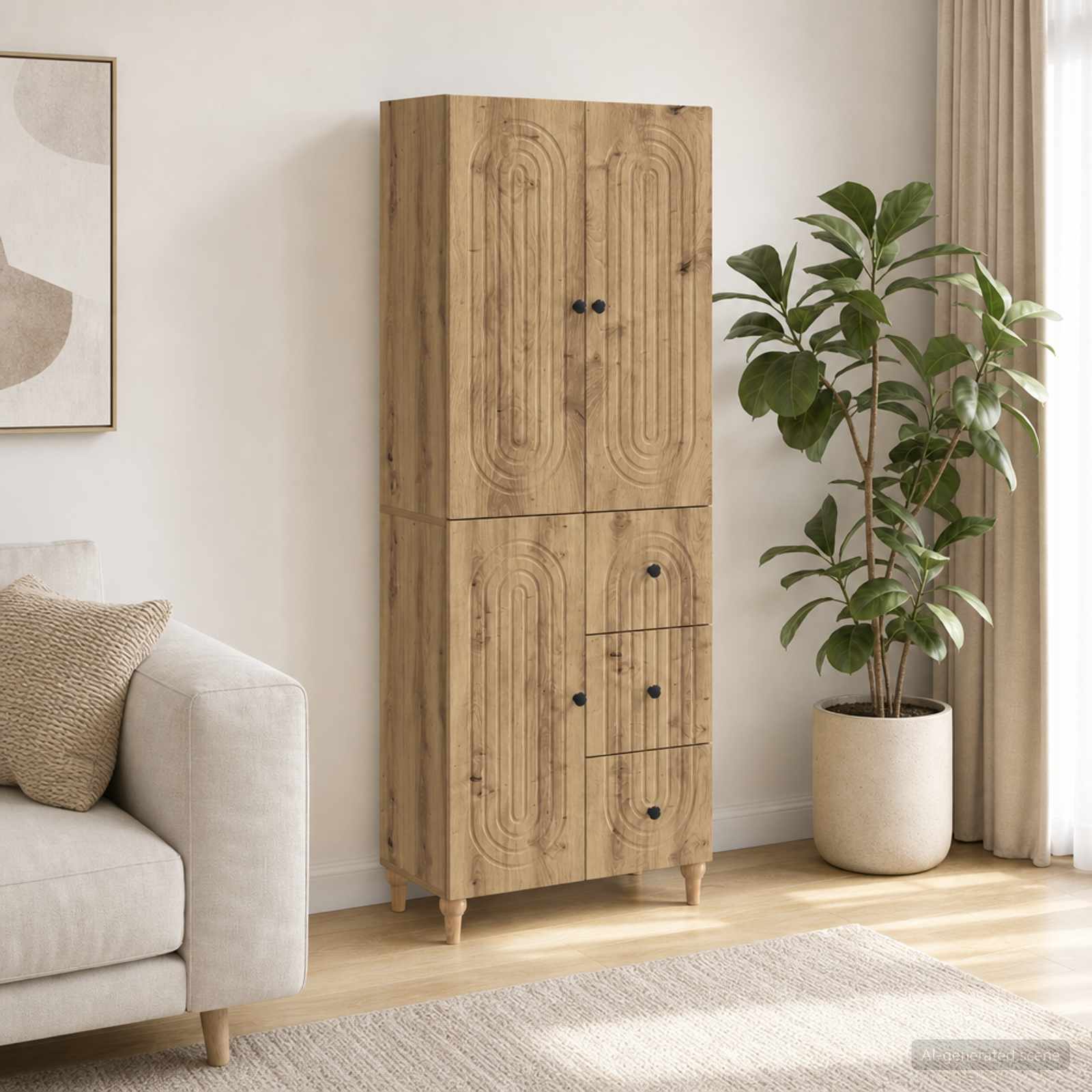 Schrankset 2 stk. Holzwerkstoff