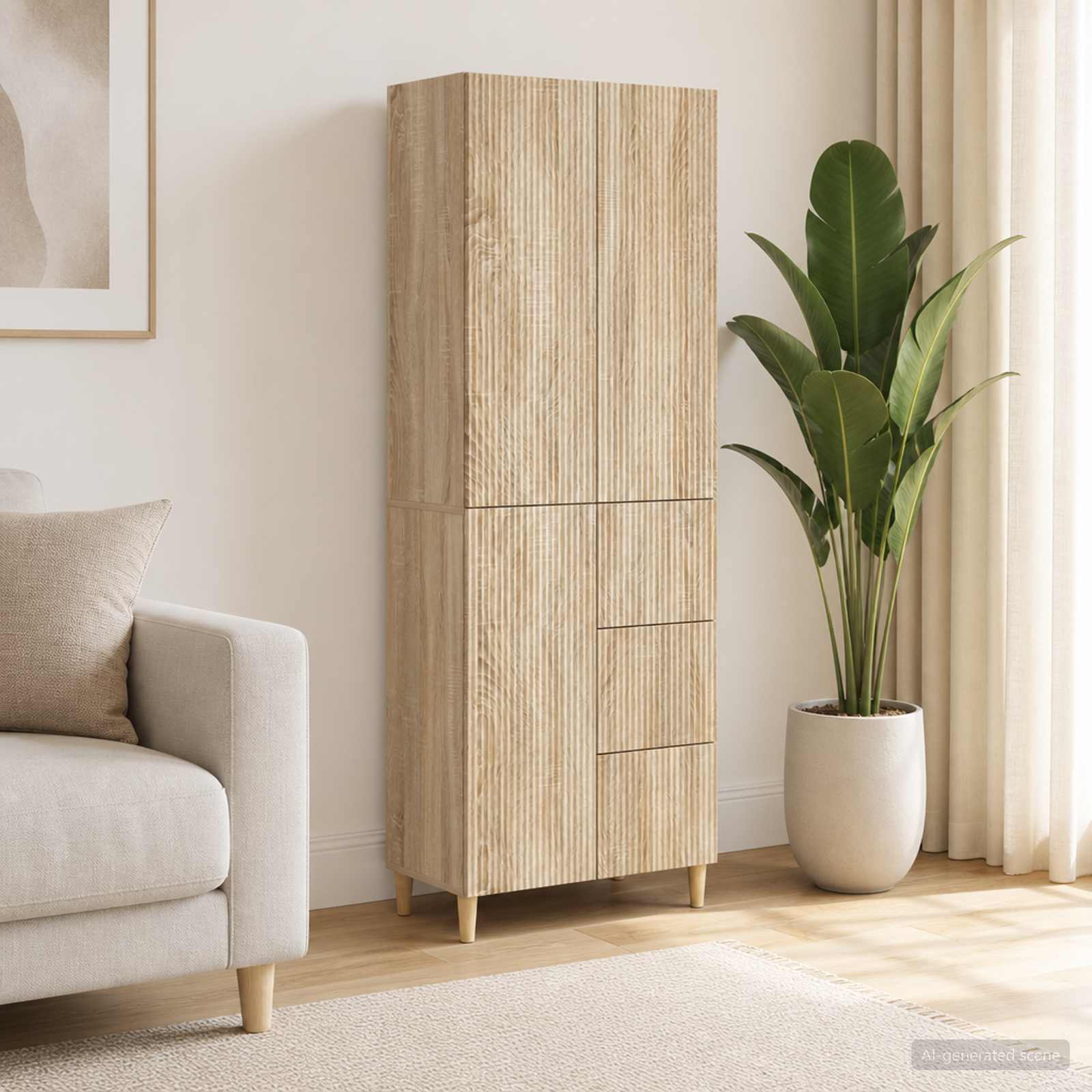 Schrankset 2 stk. Holzwerkstoff