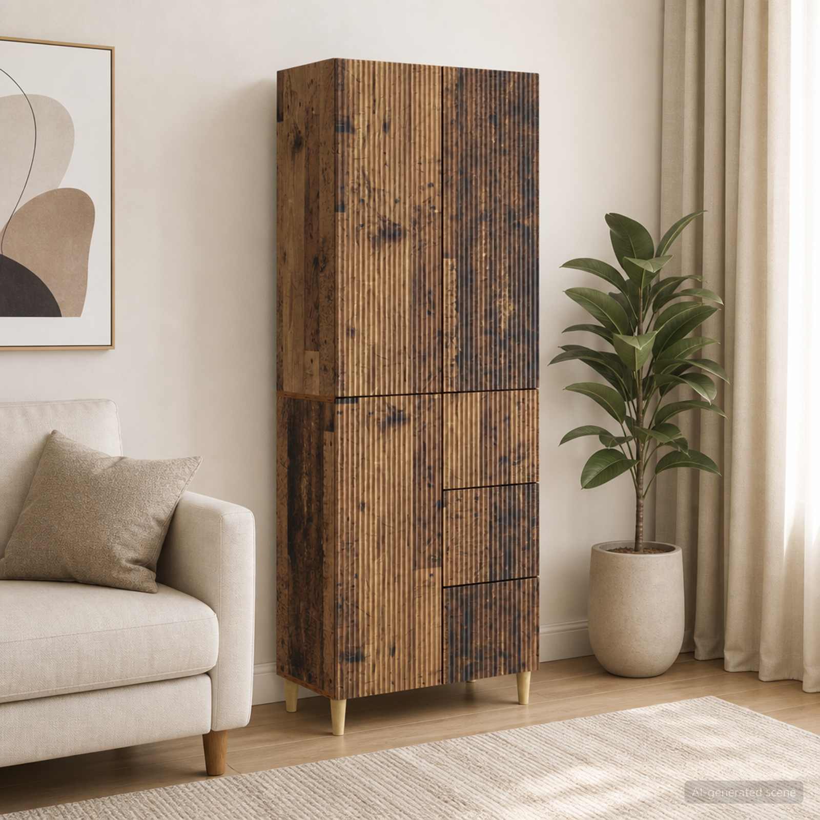 Schrankset 2 stk. Holzwerkstoff