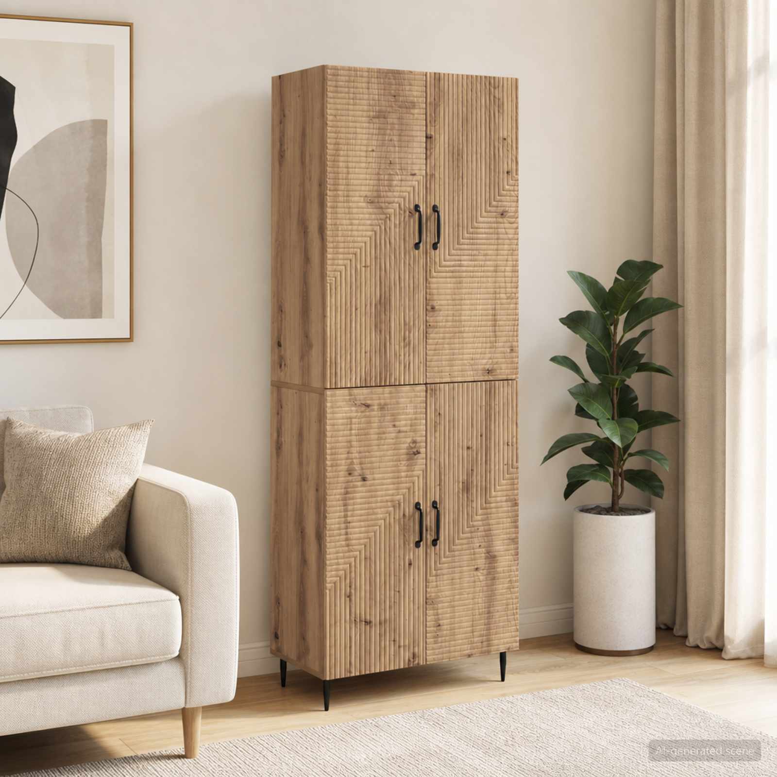 Schrankset 2 stk. Holzwerkstoff