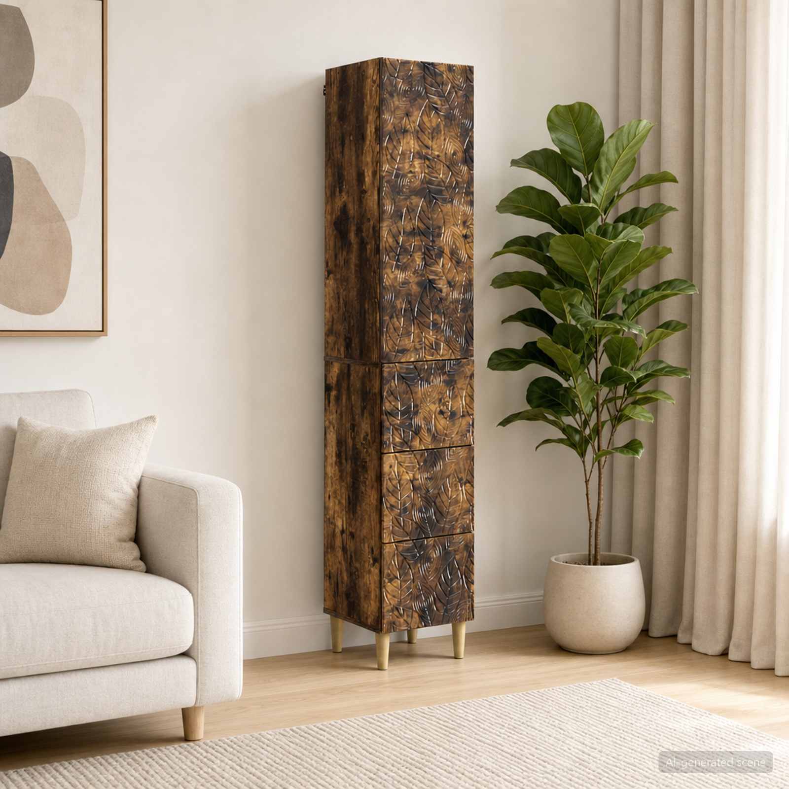 Schrankset 2 stk. 33 x 34,5 x 90 cm Holzwerkstoff