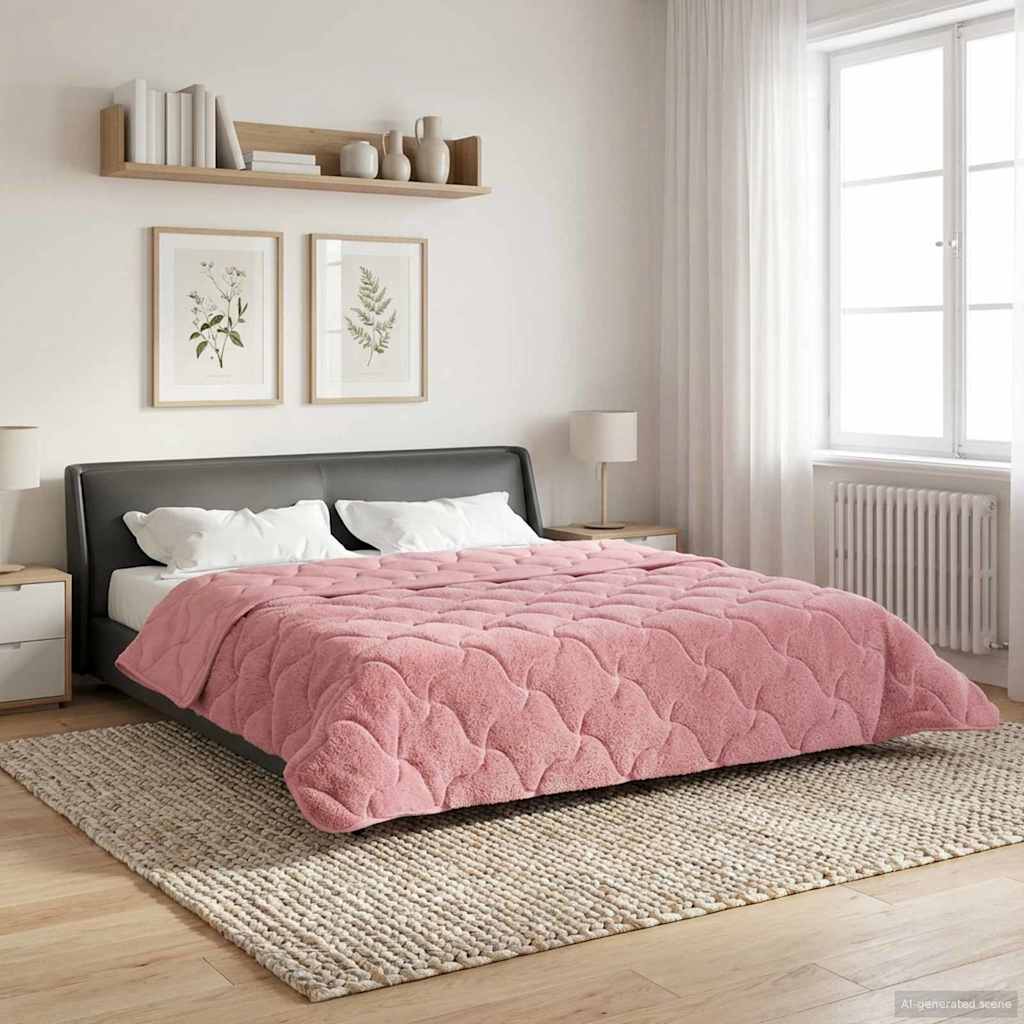 Sommerdecke 200 x 240 cm Sommer Rosa Atmungsaktiv