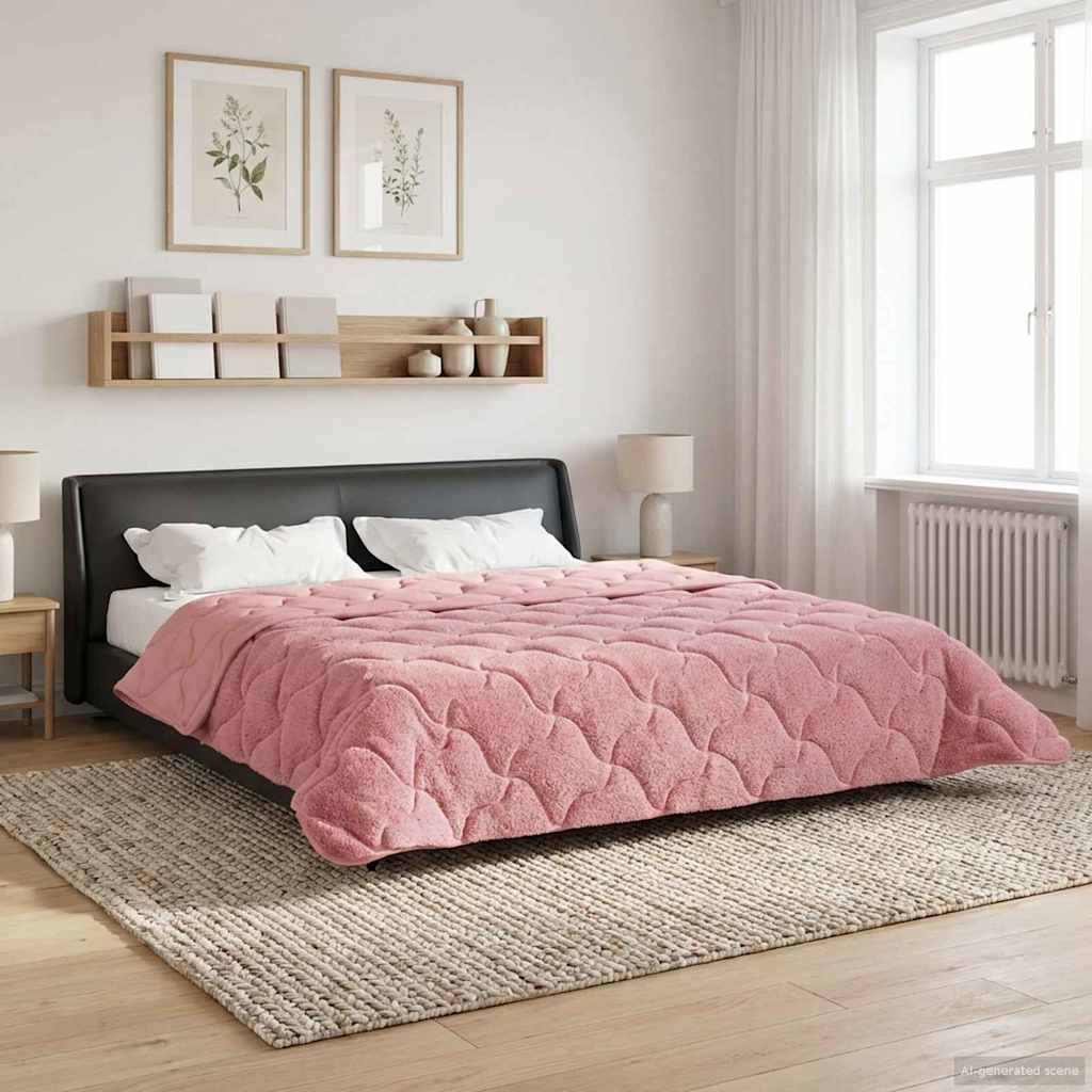 Winterbettdecke 200 x 200 cm Winter Rosa Atmungsaktiv