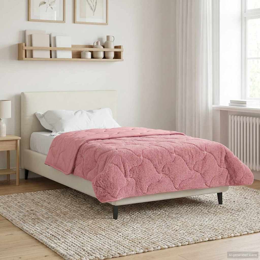 Winterbettdecke 135 x 200 cm Winter Rosa Atmungsaktiv