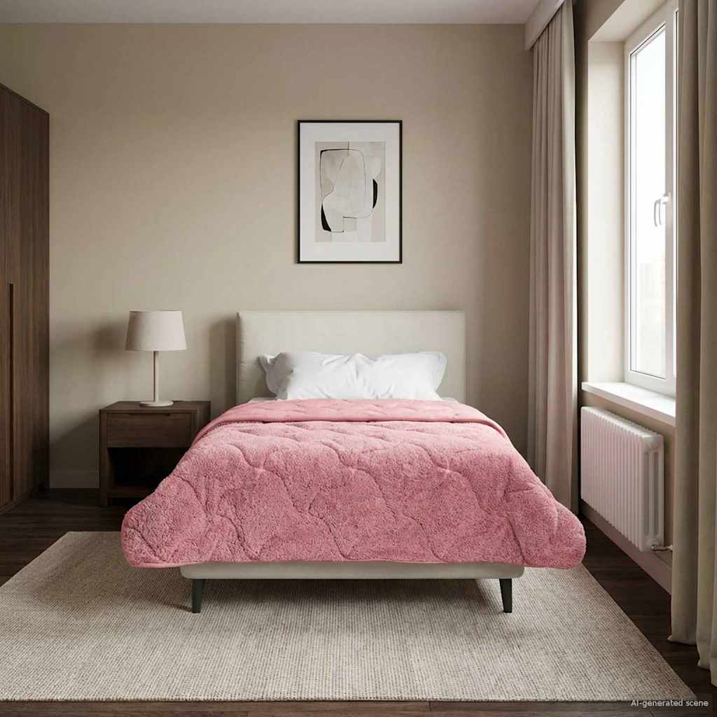 Winterbettdecke 140 x 220 cm Winter Rosa Atmungsaktiv