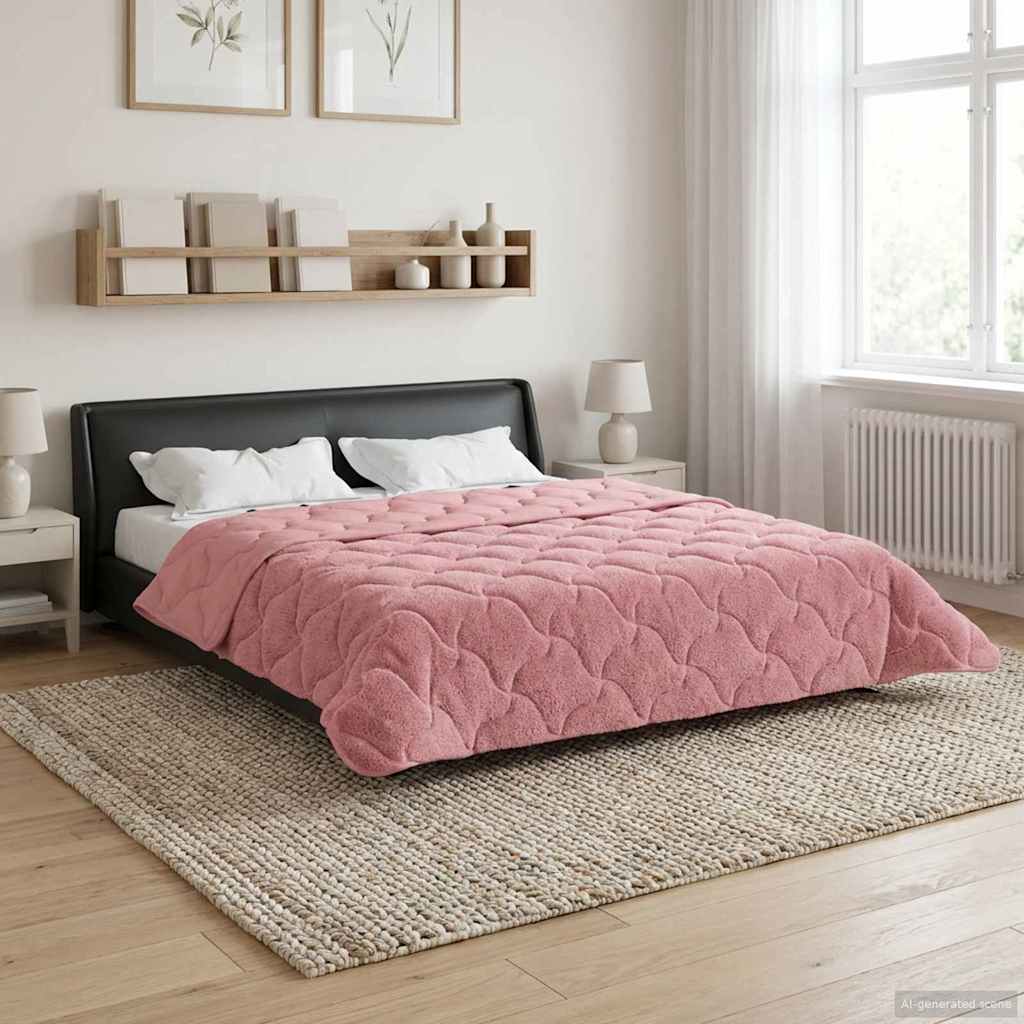 Winterbettdecke 200 x 220 cm Winter Rosa Atmungsaktiv
