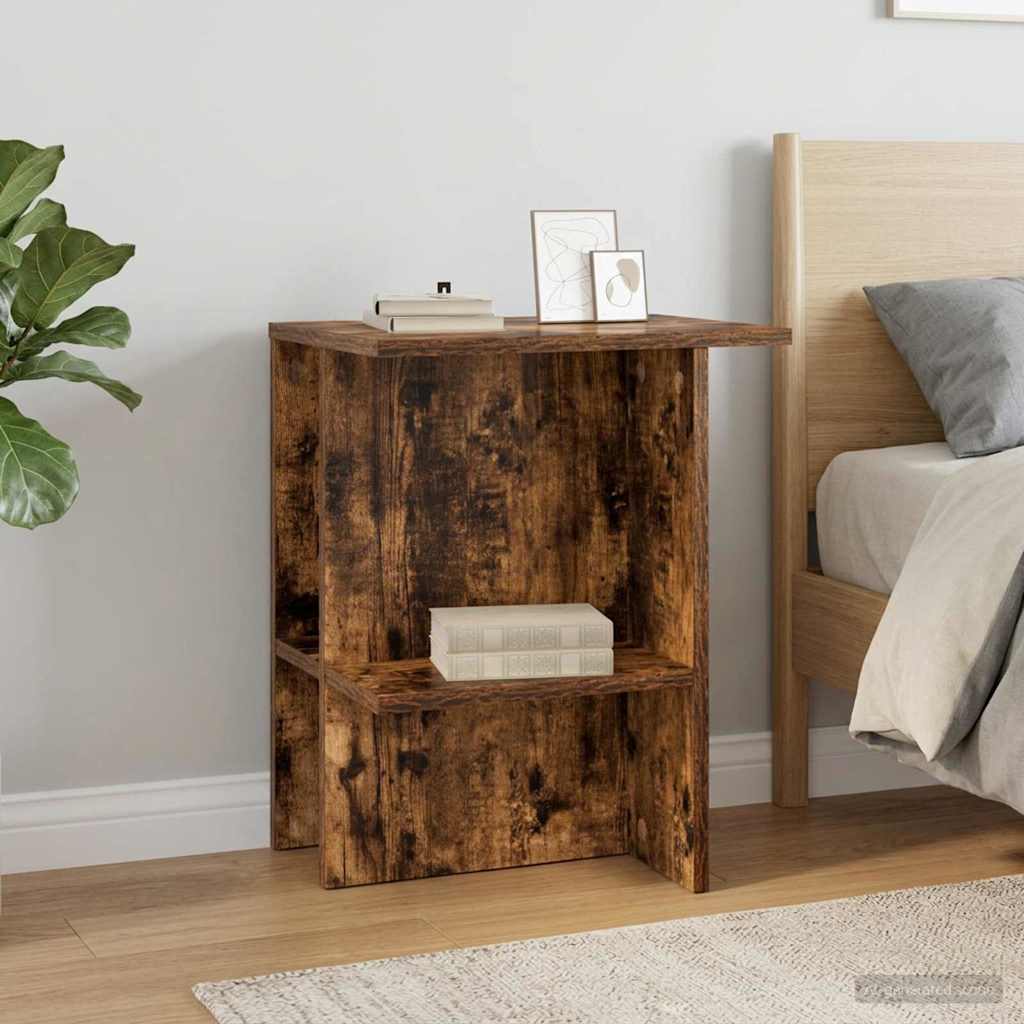 Couchtisch 2 stk. Räuchereiche 40 x 30 x 49 cm Holzwerkstoff