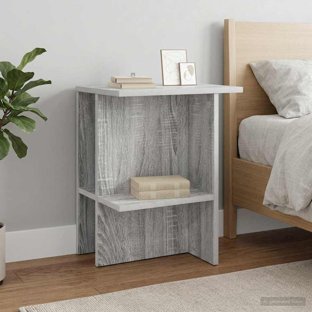 Couchtisch Sonoma-Grau 40 x 30 x 49 cm Holzwerkstoff