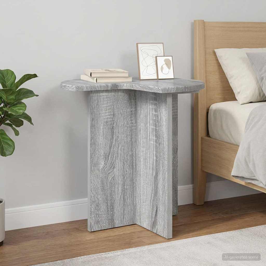 Beistelltisch Sonoma-Grau Ø 39 x 38 cm Holzwerkstoff