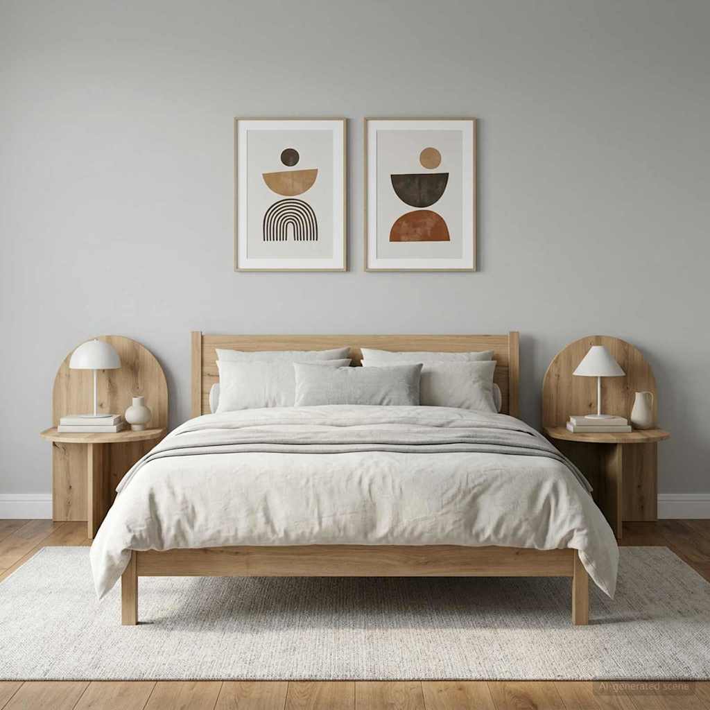 Nachttisch 2 stk. Artisan-Eiche 48 x 49 x 65 cm Holzwerkstoff