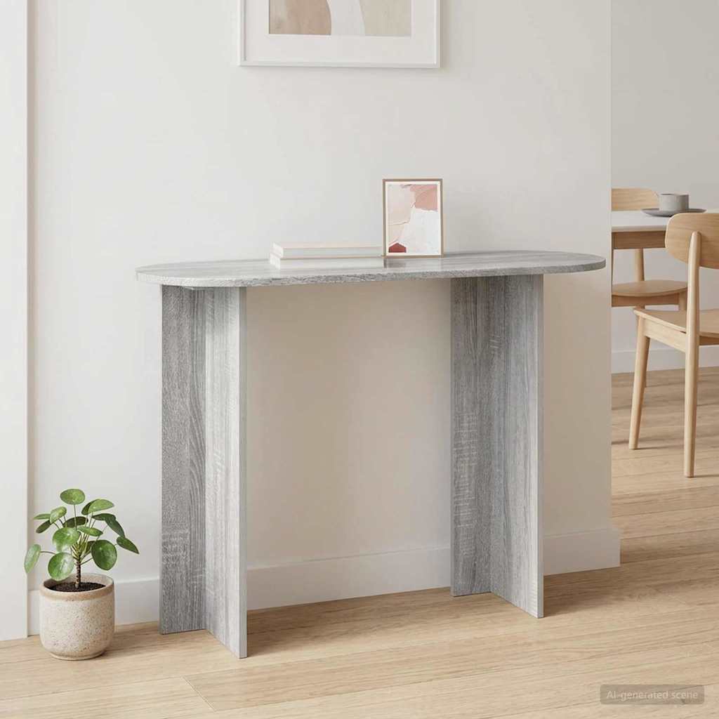Konsolentisch Sonoma-Grau 100 x 39,5 x 75 cm Holzwerkstoff