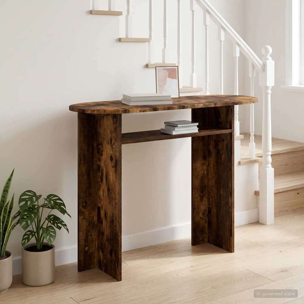 Konsolentisch Räuchereiche 100 x 39,5 x 75 cm Holzwerkstoff