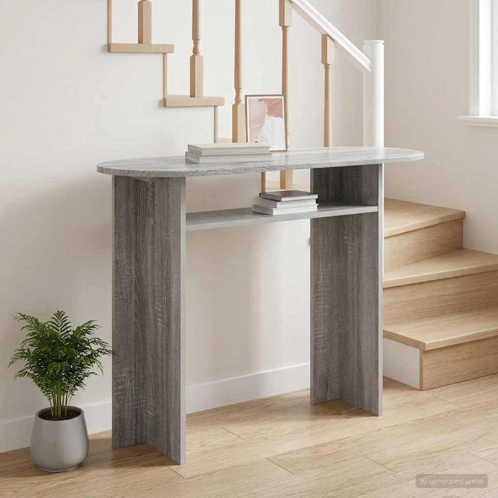 Konsolentisch Sonoma-Grau 100 x 39,5 x 75 cm Holzwerkstoff