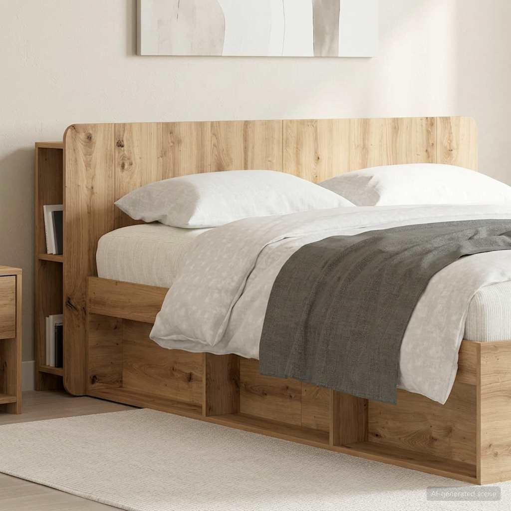 Kopfteil Schrank Artisan-Eiche 140 cm Holzwerkstoff