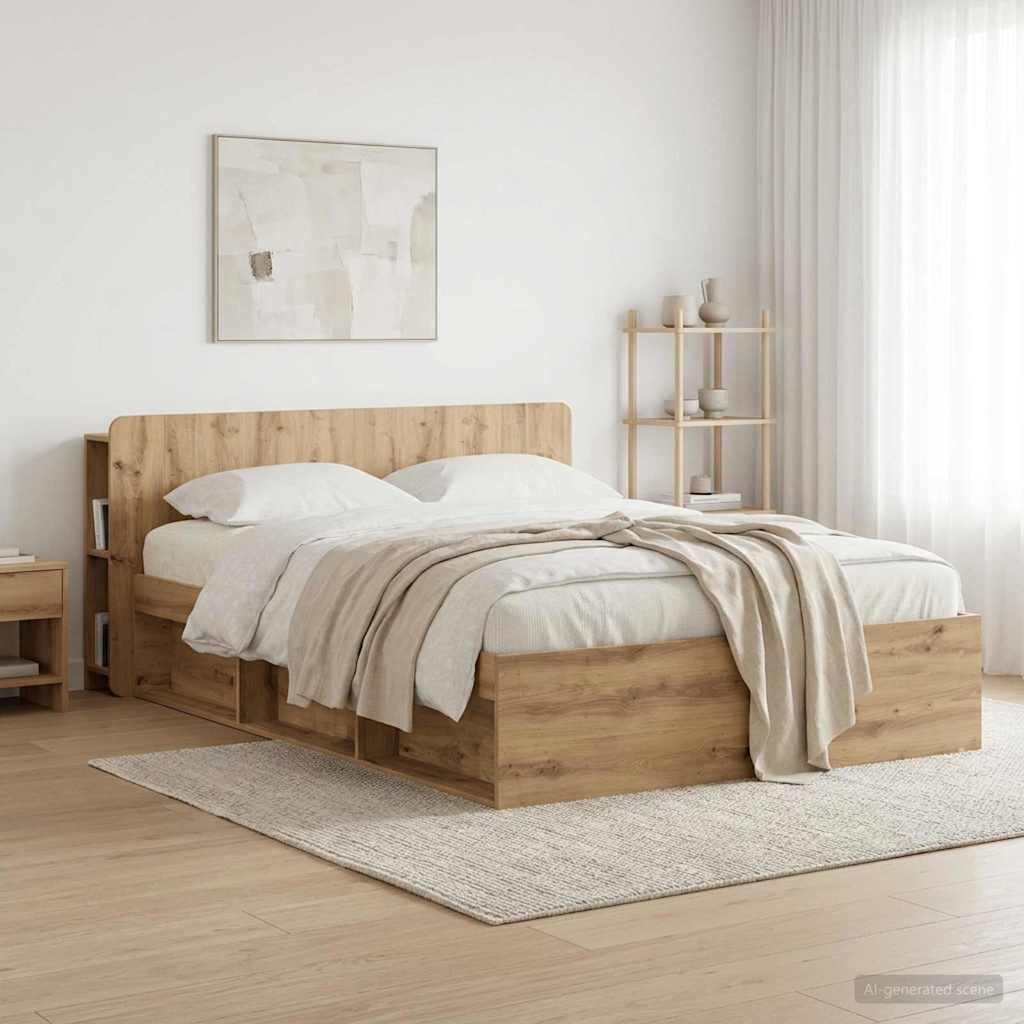 Kopfteil Schrank Artisan-Eiche 160 cm Holzwerkstoff