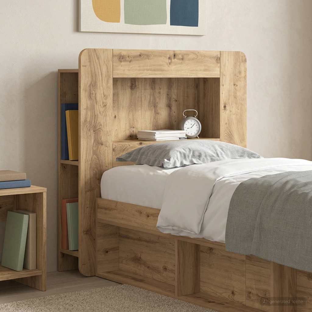 Kopfteil Schrank Artisan-Eiche 80 cm Holzwerkstoff