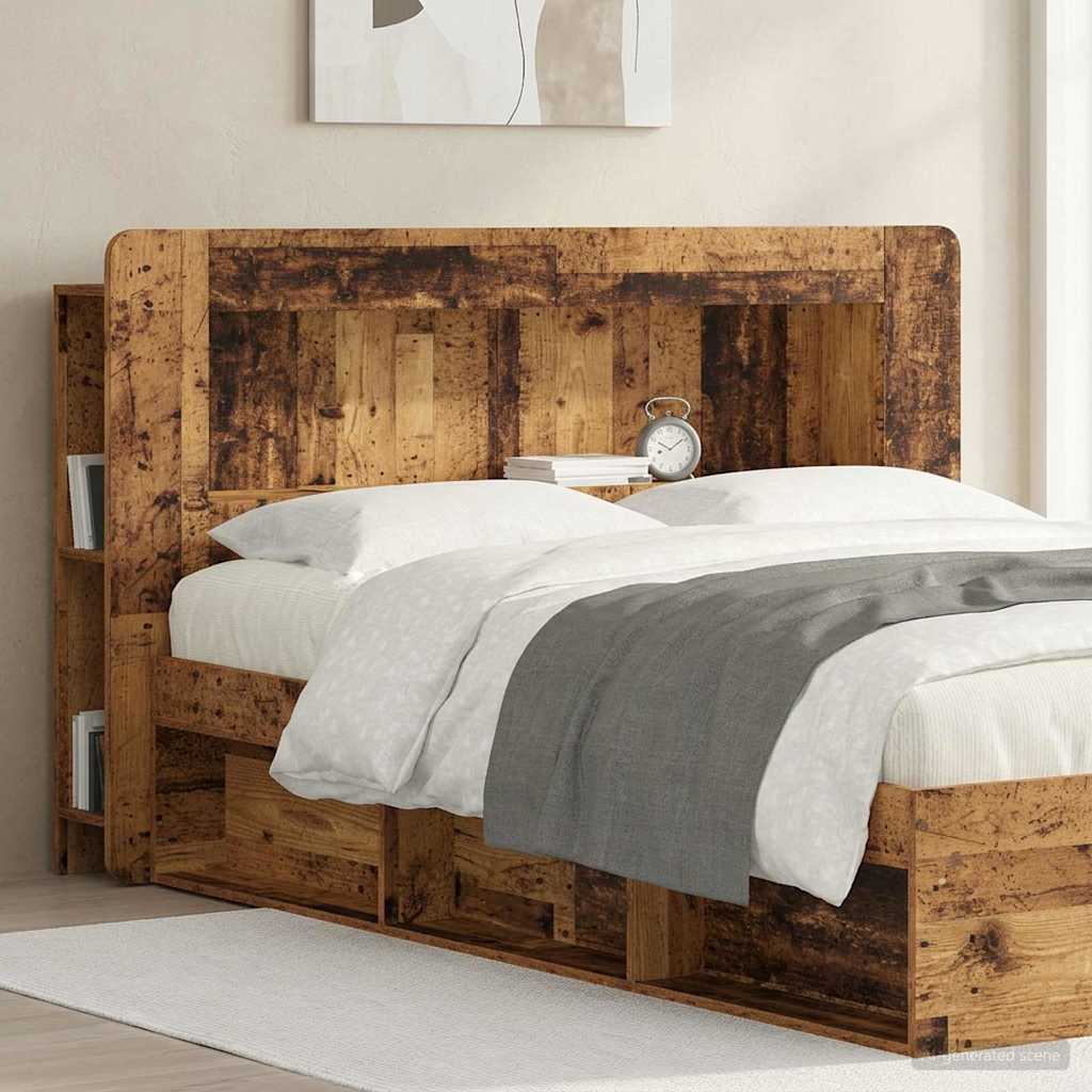 Kopfteil Schrank mit Speicher Altholz Holzwerkstoff