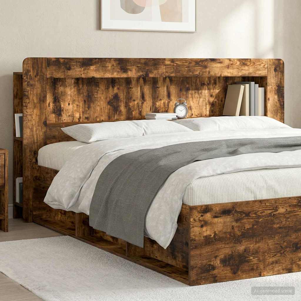 Kopfteil Schrank Geräucherte Eiche 215 x 18,5 x 100 cm