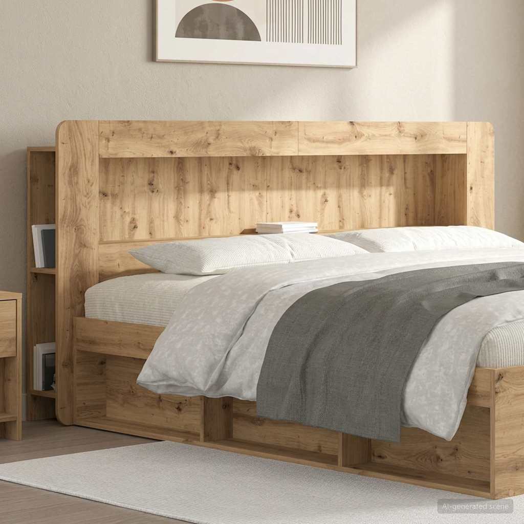 Kopfteil Schrank Artisan-Eiche 200 cm Holzwerkstoff
