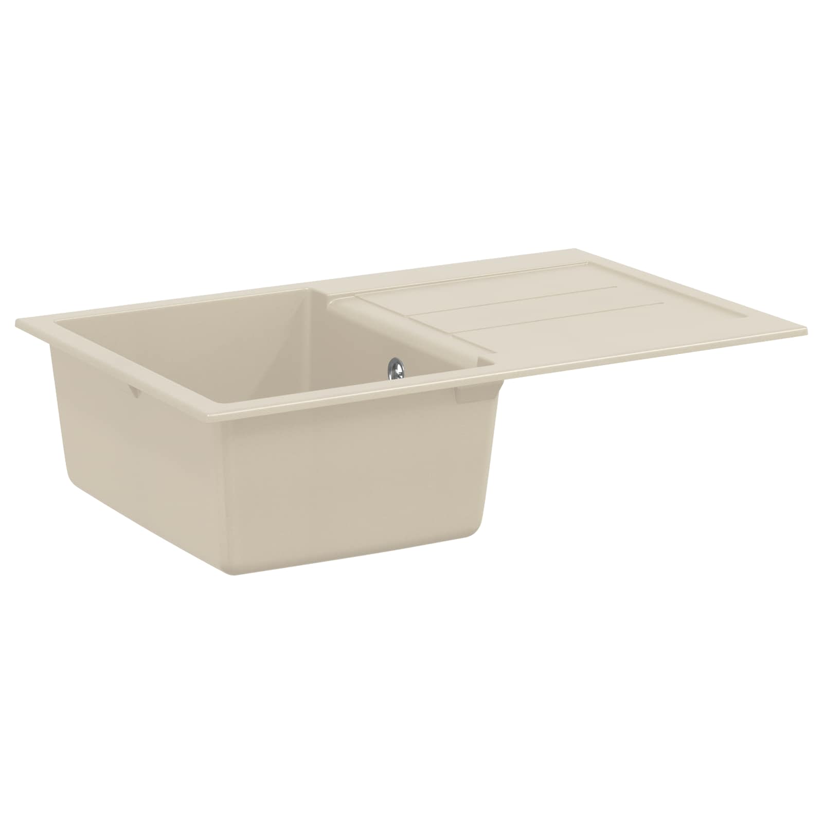 Waschbecken Beige 780 x 500 mm 80% Quarz und 20% Harz