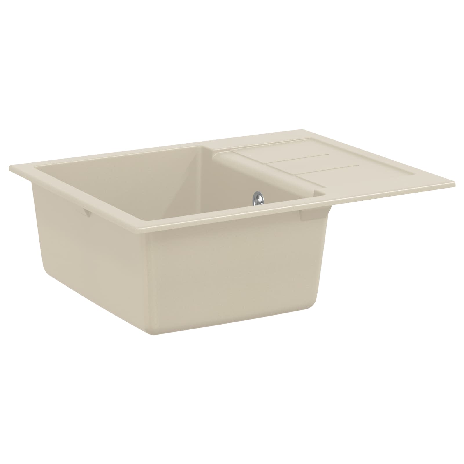 Waschbecken Beige 620 x 500 mm 80% Quarz und 20% Harz