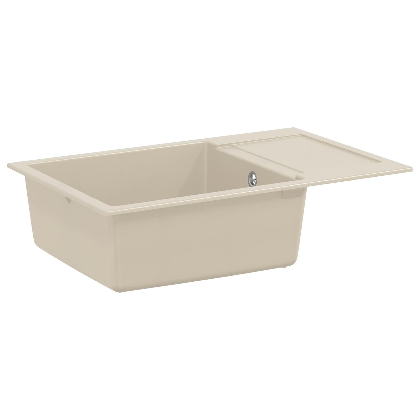 Waschbecken Beige 780 x 500 mm 80% Quarz und 20% Harz