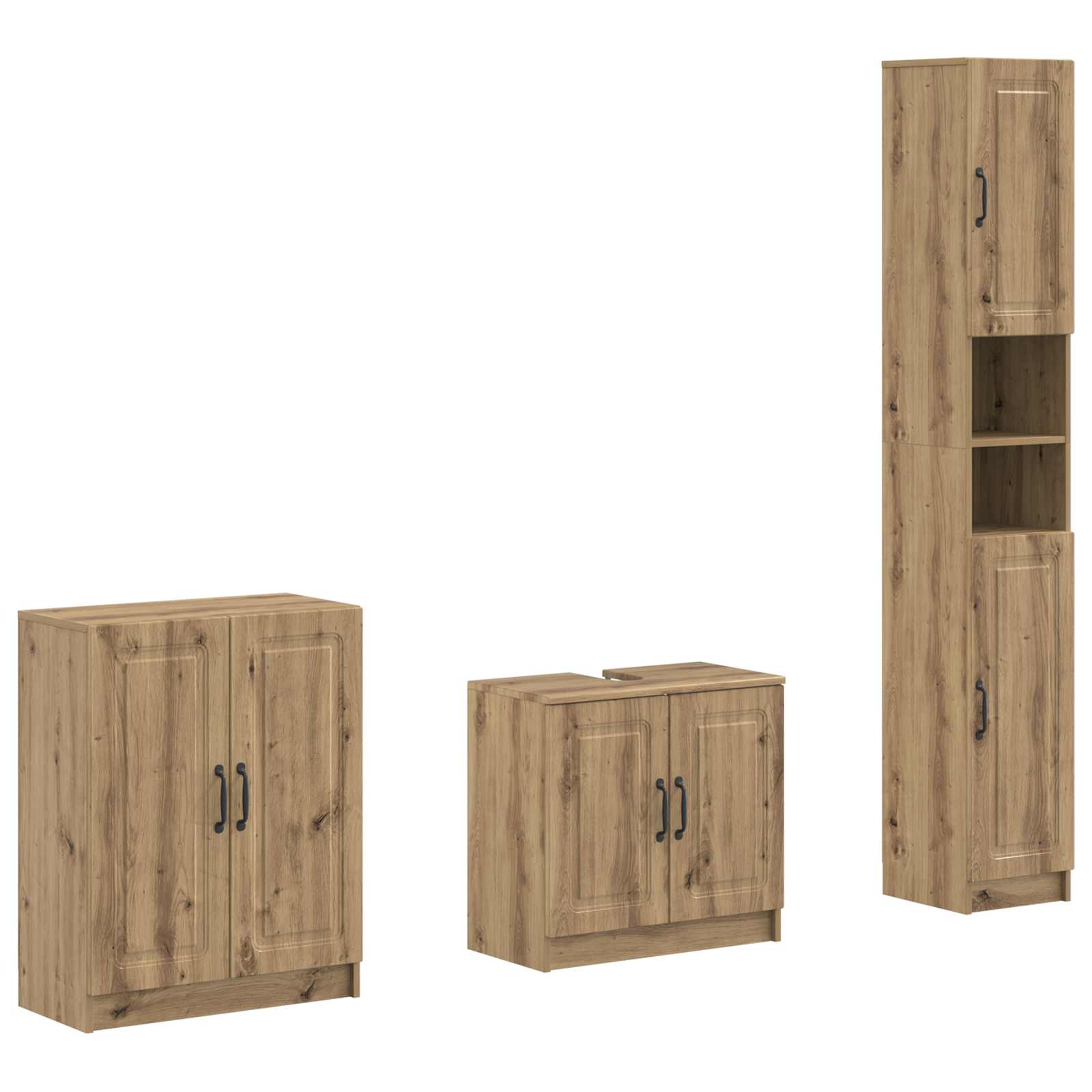3-teiliges Badezimmer-Schranksystem UTRECHT Artisan-Eiche