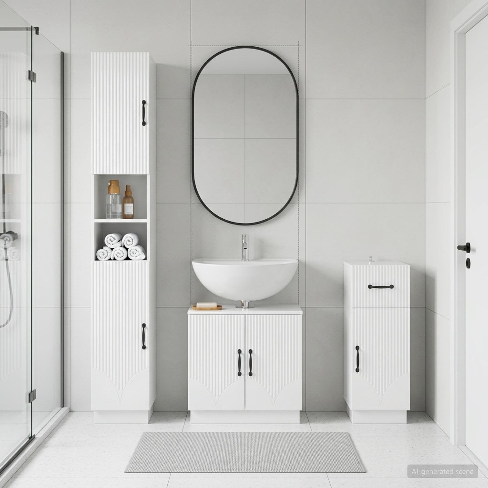 3-teiliges Badezimmer-Schranksystem HOORN Holzwerkstoff