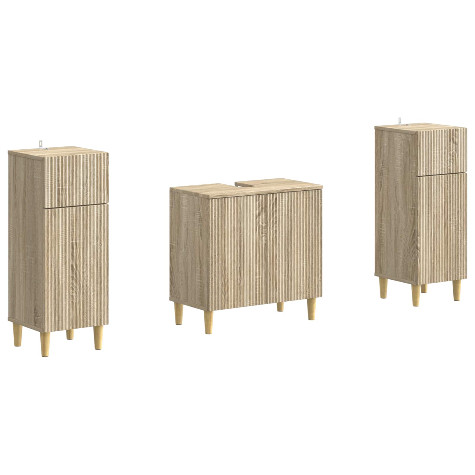 2-teiliges Badezimmer Schrank Set ARNHEM Sonoma-Eiche