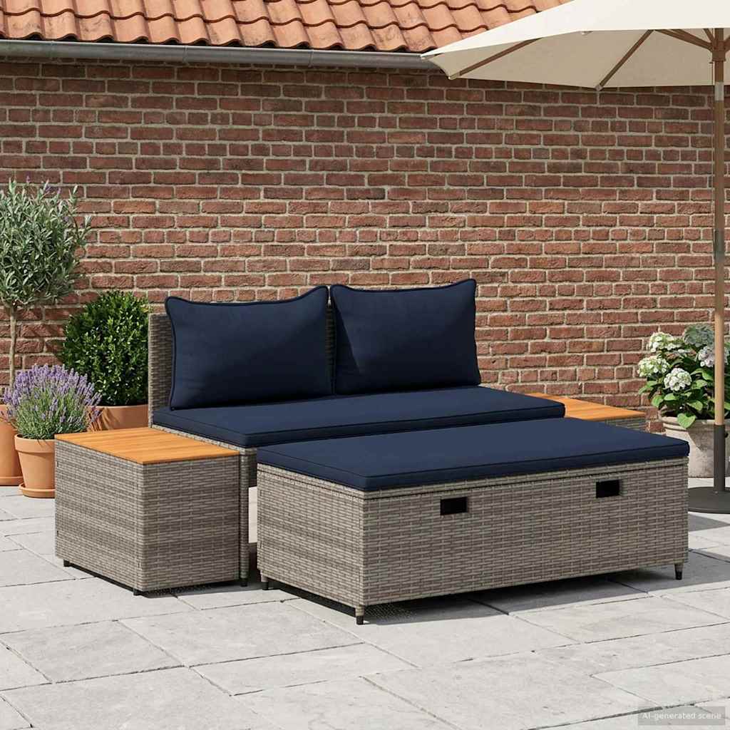 Outdoor-Sofagarnitur 4 -Seater 4 stk. 55 x 30 x 39 cm